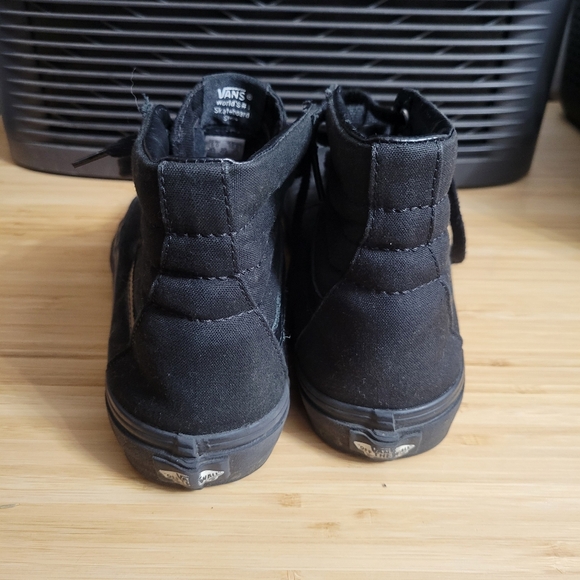 Vans Men's Black High-Top Sneakers Sk8 Hi - Picture 3 of 6